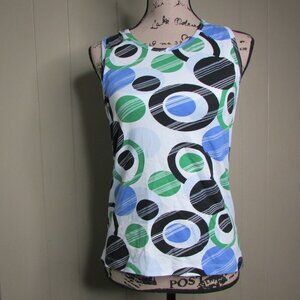 Be Inspired Tank Top M Athletic Workout Green Blue Black